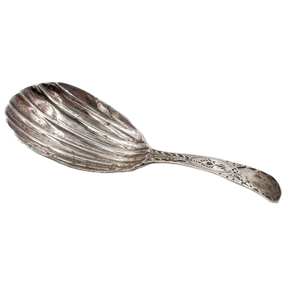 Lot 240: SILVER CADDY SPOON, LONDON, WS, 1831