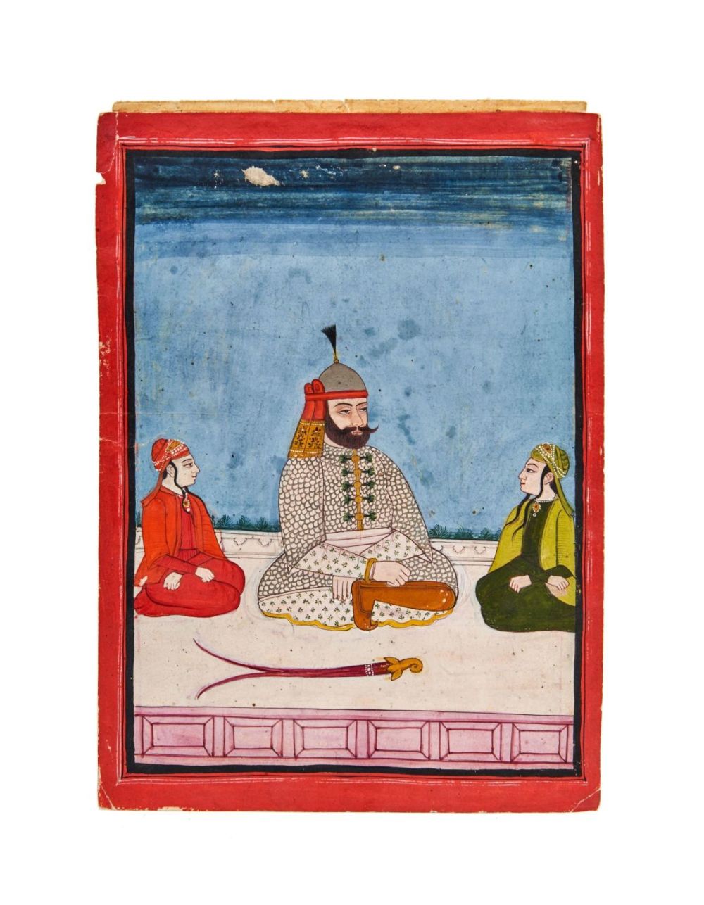 Lot 258: A 19TH CENTURY INDIAN MINIATURE DEPICTING IMAM ALI,...