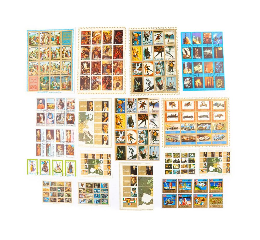 Lot 277: COLLECTION OF AJMAN (UNITED ARAB EMIRATES) POSTAGE STAMPS
