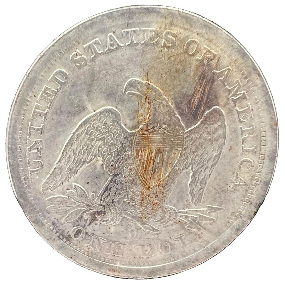 Lot 286: 1843 O SEATED LIBERTY SILVER US DOLLAR COIN
