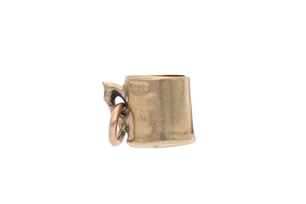 Lot 156: 9ct Gold Tankard Charm