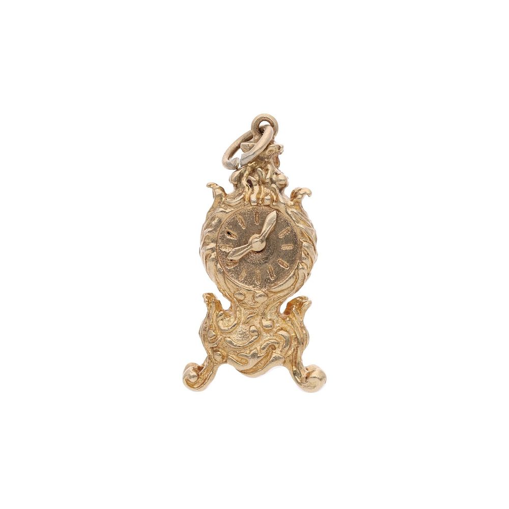 Lot 204: 9ct Gold Clock Charm