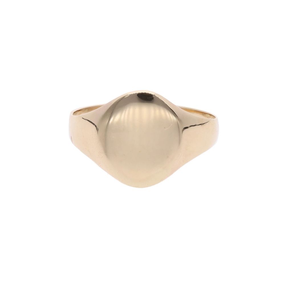Lot 304: 9ct Gold Signet Ring, Size 4.75 | J