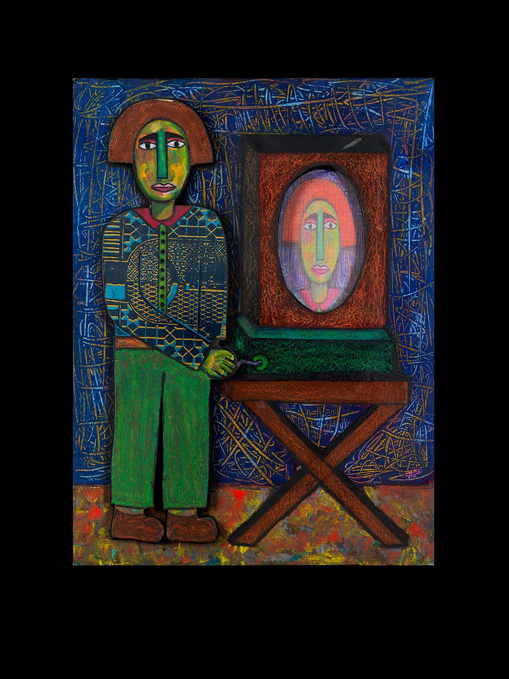 Lot 199: MIXED MEDIA ART, ZAKARIA SOLIMAN (EGYPTIAN)