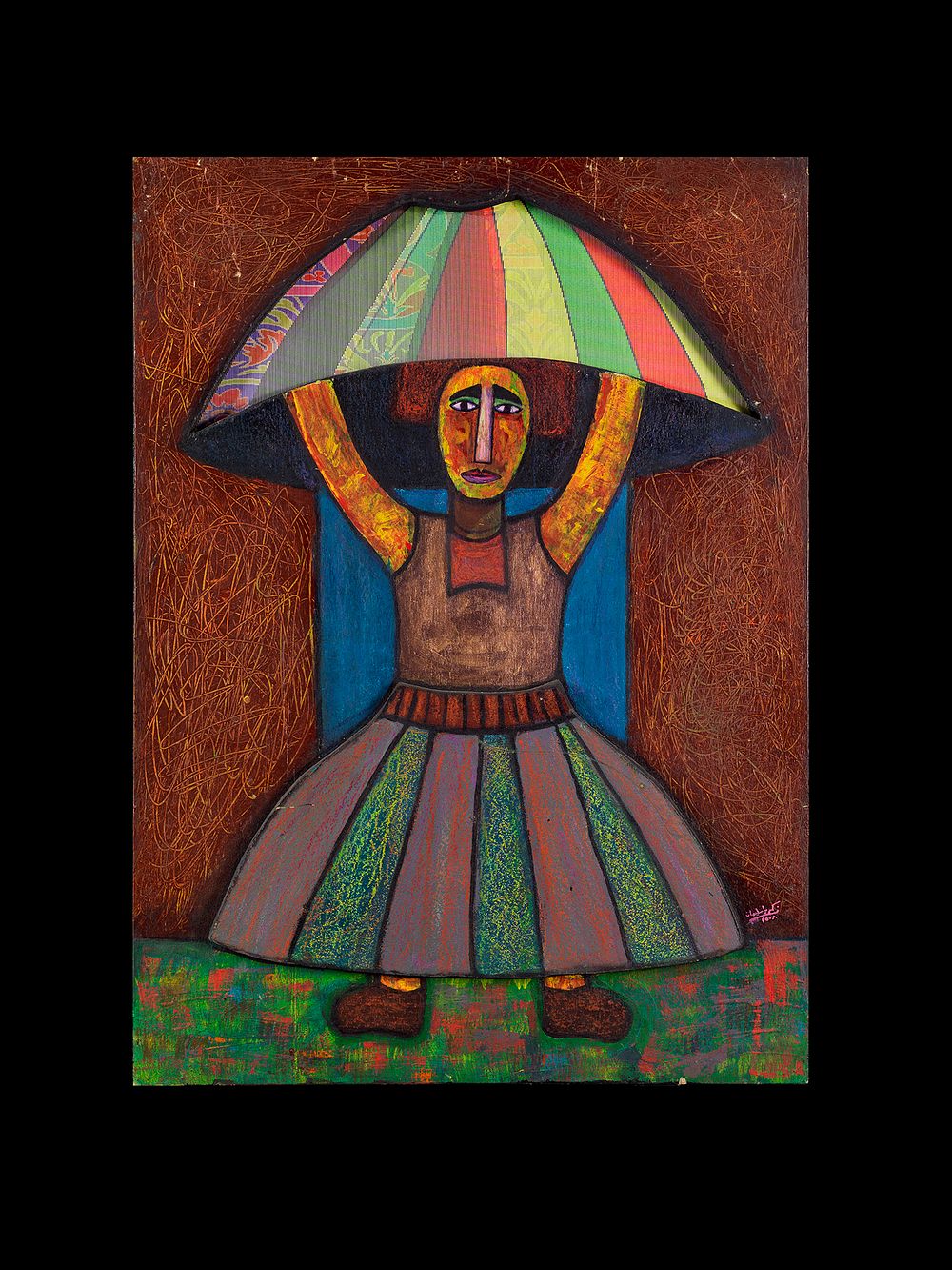 Lot 200: MIXED MEDIA ART, ZAKARIA SOLIMAN (EGYPTIAN)