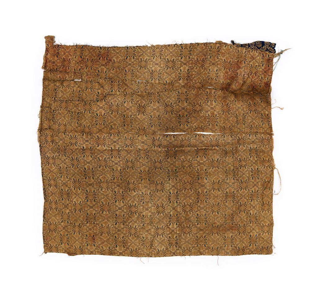 Lot 207: A SILK TEXTILE PANEL, SAFAVID, PERSIA, 17TH CENTURY