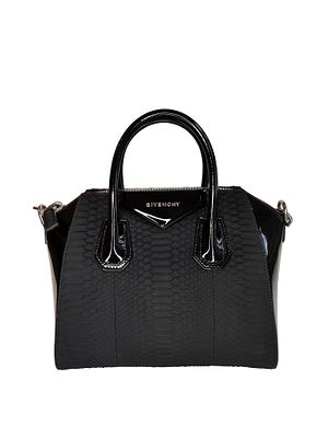A Givenchy Antigona Python Handbag . Givenchy Antigon Python, 28cm. 
Hardware: Gold 
Leather: 