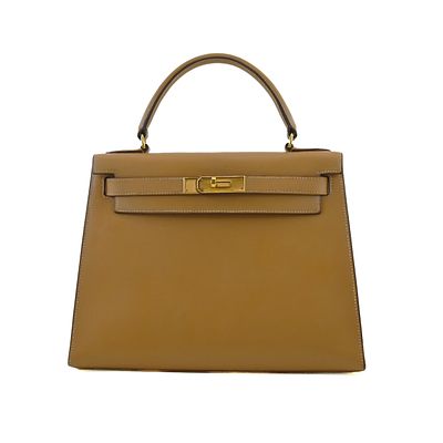 Hermes Kelly 28 Natural Courchevel Handbag . Hermes Kelly 28 Naturel, 28cm. 
Hardware: Gold 