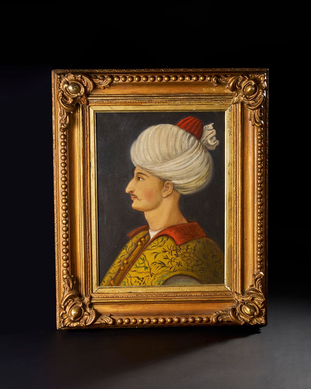 Lot 194: 19TH CENTURY PORTRAIT OF OTTOMAN SULTAN SULEIMAN THE MAGNIFICENT