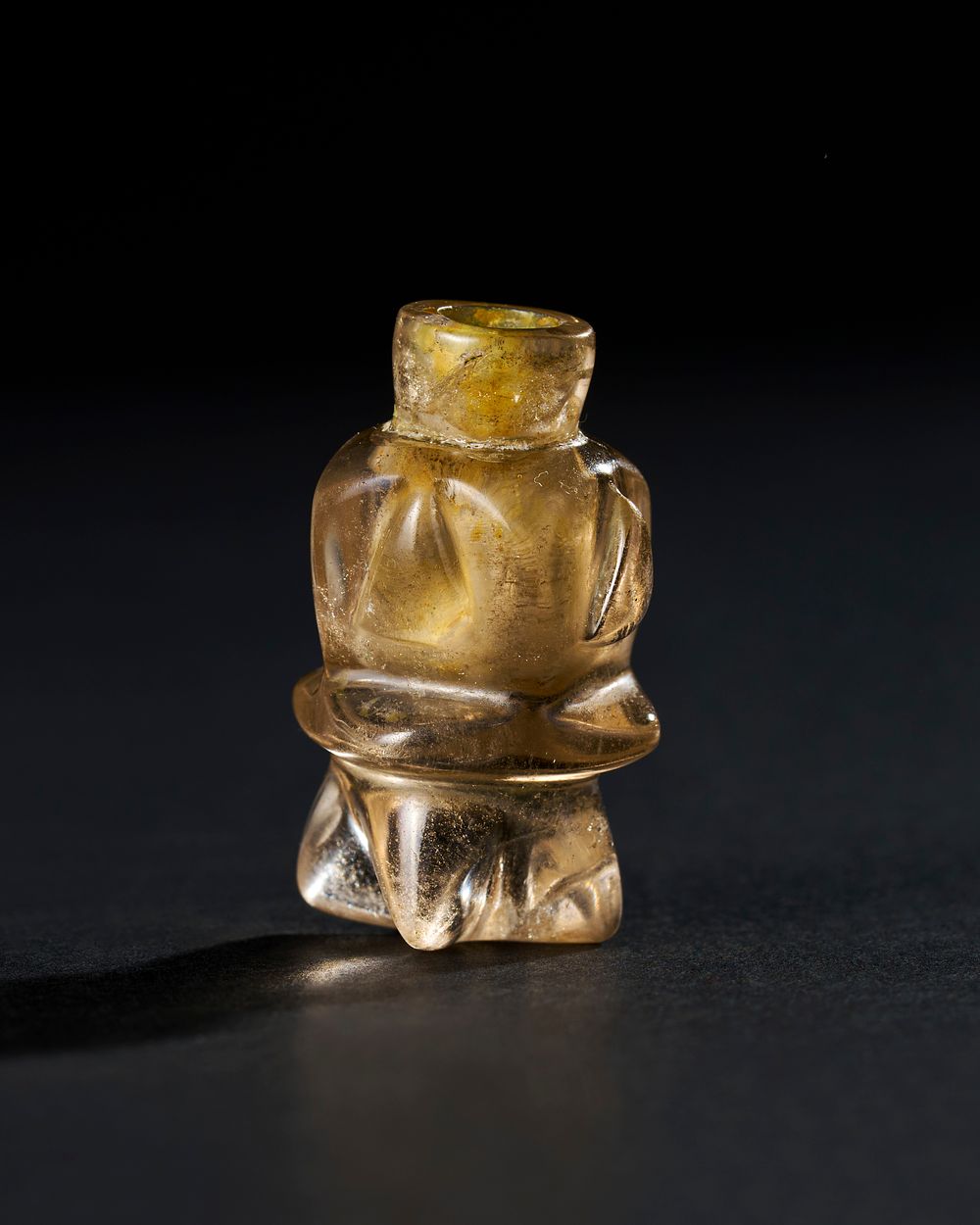Lot 272: A FATIMID ROCK CRYSTAL MOLAR FLASK, PROBABLY EGYPT, 9TH - 10TH CENTURY