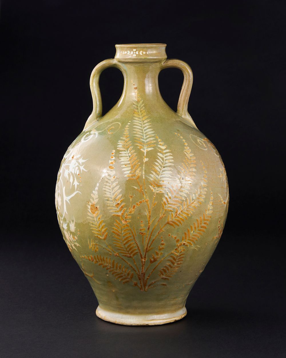 Lot 164: A SAFAVID CELADON POTTERY VASE, PERSIA, 17TH CENTURY