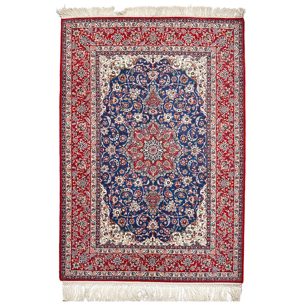 Lot 204: PERSIAN WOOL ISFAHAN RUG