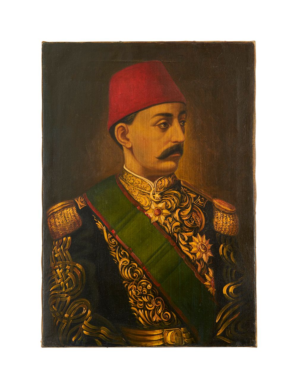Lot 192: A PORTRAIT OF YOUNG MURAD V, OIL ON CANVAS, OTTOMAN TURKEY, LATE 19TH CENTURY