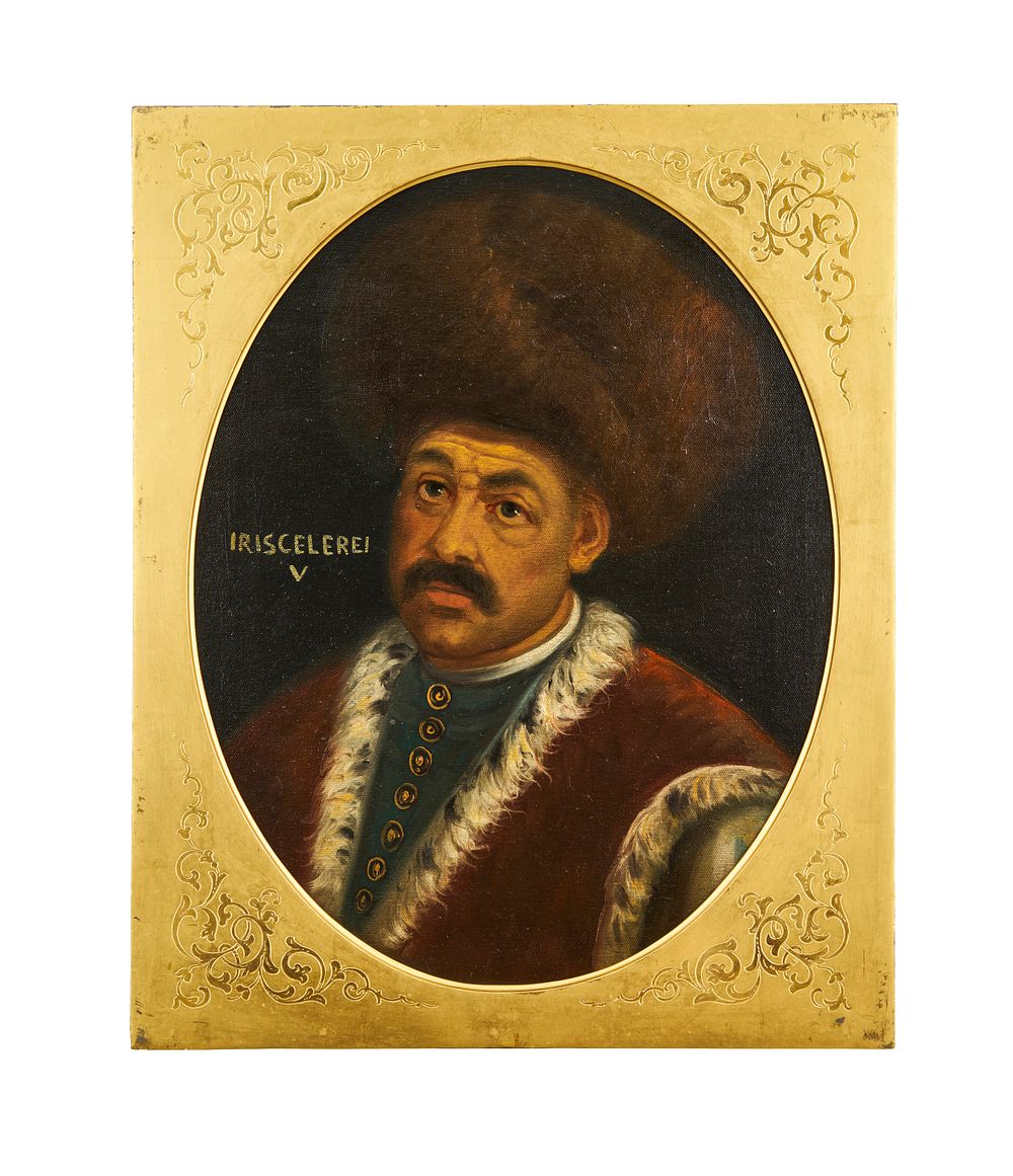 Lot 193: OIL ON CANAVS PAINTINGS DEPICTS ISA CELEBI (1391-1403), OTTOMAN TURKEY, LATE 19TH CENTURY