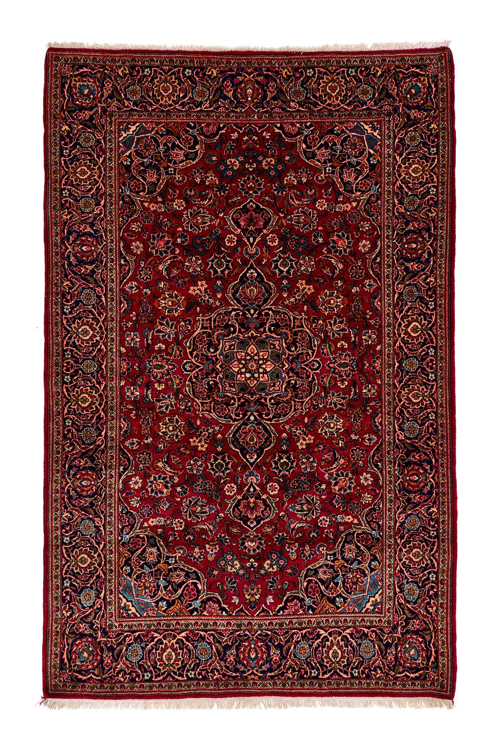 Lot 377: A WOOL KASHAN RUG
