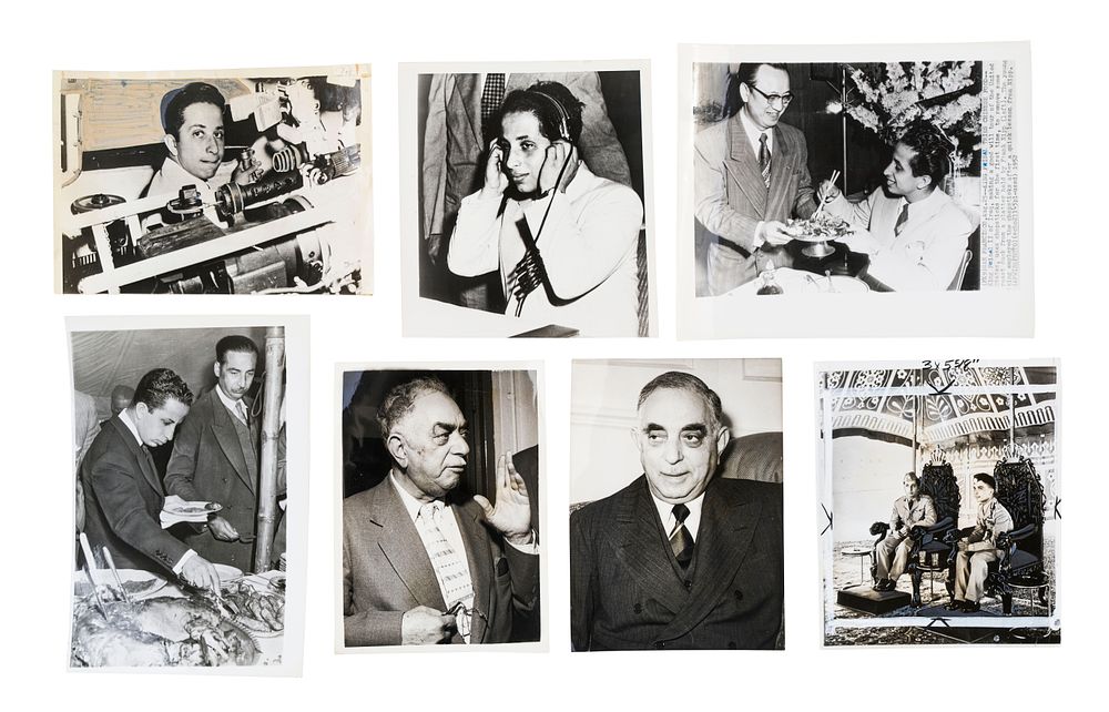 Lot 338: A RARE PHOTOGRAPHS OF FAISAL II KING OF IRAQ AND NURI SAID PRIME MINISTER, 20TH CENTURY
