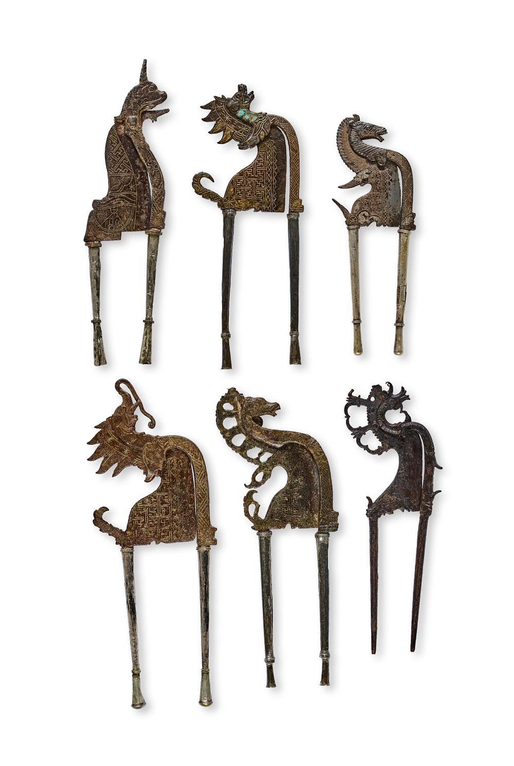 Lot 171: A COLLECTION OF INDIAN METAL NUT CUTTERS, 18TH - 19TH CENTURY