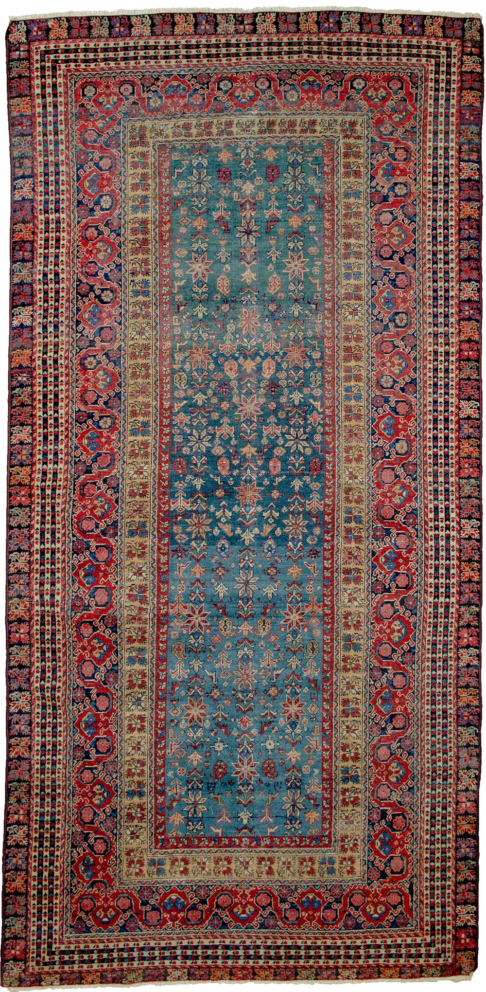 Lot 232: ANTIQUE FARAHAN RUG / RUNNER 290 X 140 CM