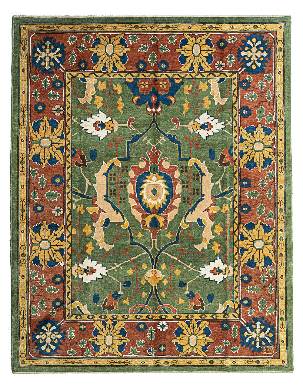 Lot 237: A LARGE USHAK CARPET 307 X 245 CM