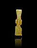 AN ANCIENT EGYPTIAN GLAZED FAIENCE FIGURE 
H: 4.5cmImage - 2