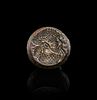 A SASANIAN BRONZE STAMP BEARING A BUST OF A DIGNITARY 
2cm DiameterImage - 1