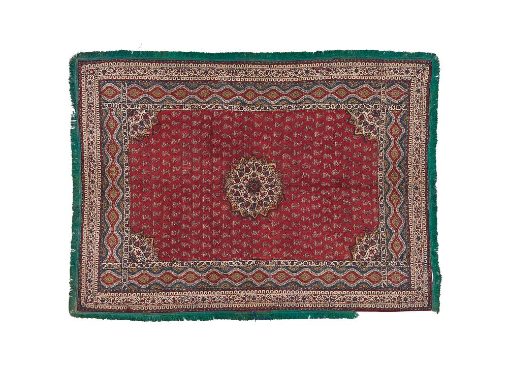 Lot 360: A QAJAR QALAMKAR QUILTED TEXTILE PANEL, PERSIA, 19TH CENTURY