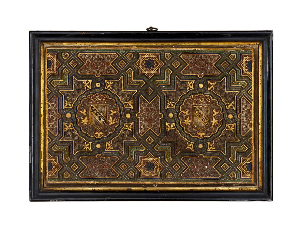 Lot 339: A LARGE SPANISH PLASTER MODEL OF ALHAMBRA TILE, 19TH CENTURY