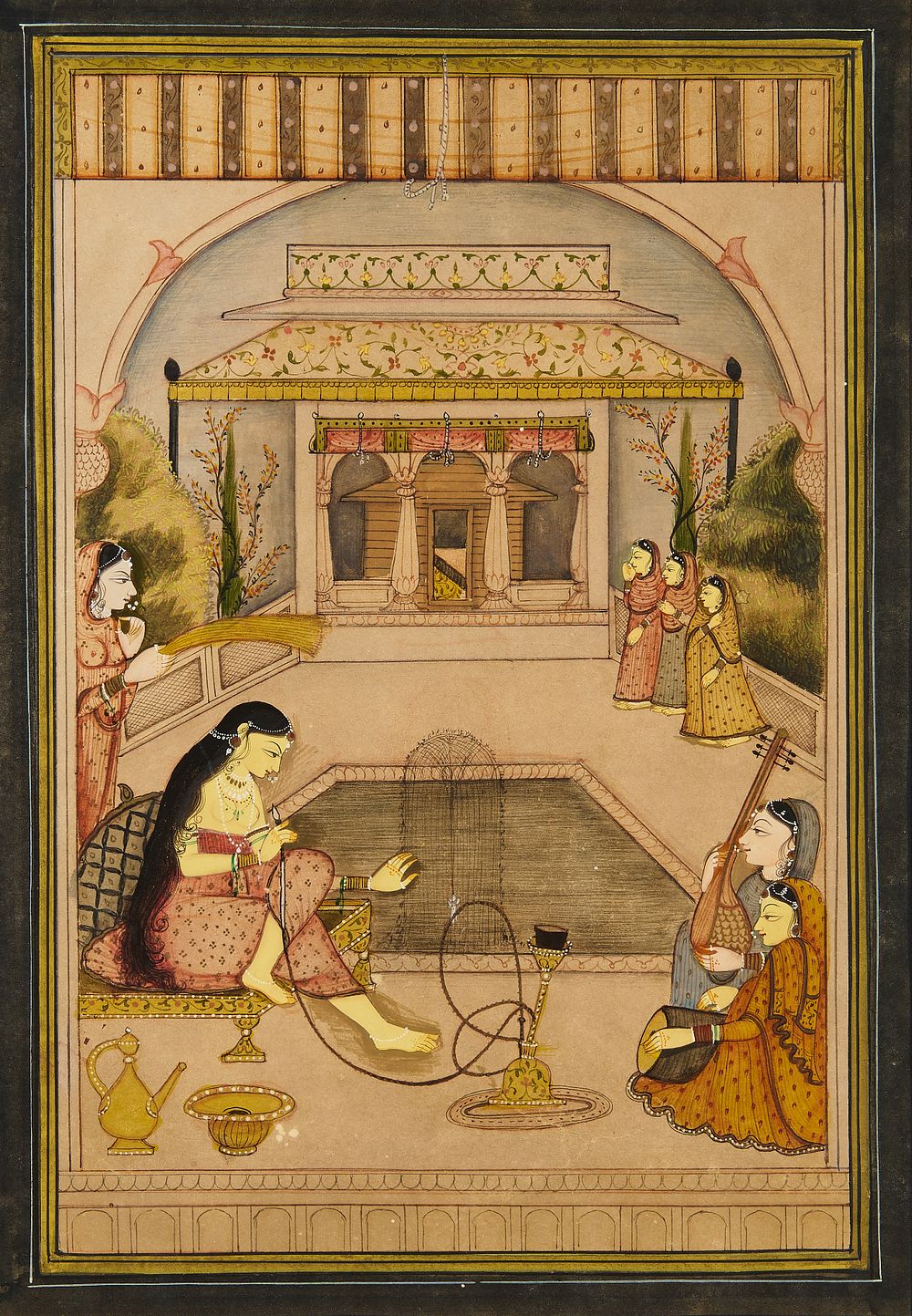 Lot 136: AN INDIAN MINIATURE PAINTING, KISHANGARH OR JAIPUR, 18TH - 19TH CENTURY