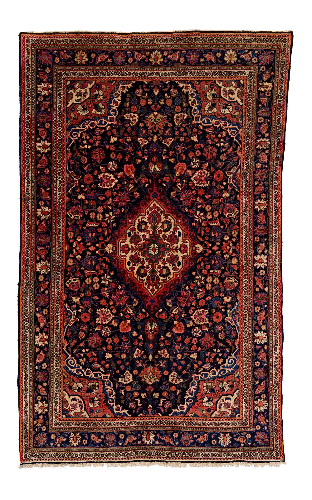 Lot 271: A PERSIAN ANTIQUE WOOL RUG, 20TH CENTURY