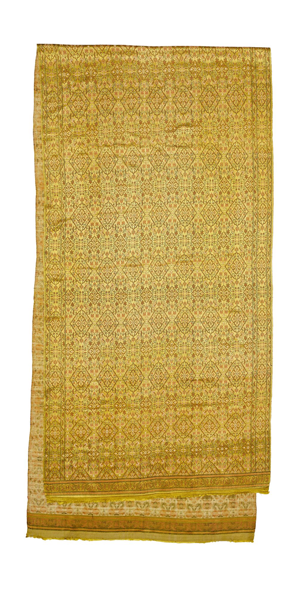 Lot 246: A SILK INDIAN TEXTILE, 19TH - 20TH CENTURY