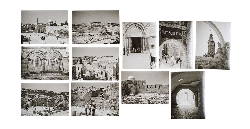 Lot 185: A COLLECTION OF BLACK AND WHITE PHOTOGRAPHS OF OLD CITY OF JERUSALEM