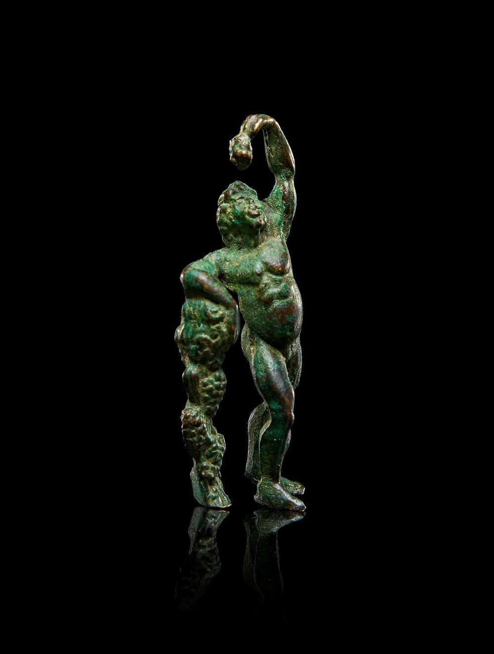 Lot 237: A BRONZE ROMAN STATUETTE OF DRUNK DIONYSOS, 1ST - 2ND CENTURY A.D.