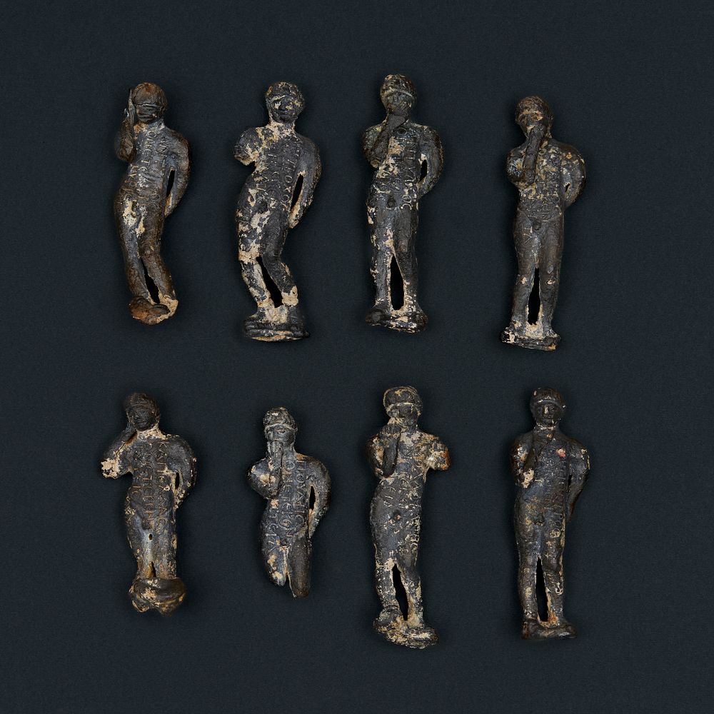 Lot 244: A GROUP OF LEAD ROMAN FIGURES, CIRCA 3RD - 4TH CENTURY A.D.