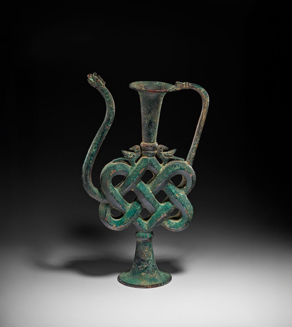 Lot 171: A RARE ANTHROPOMORPHIC BRONZE EWER, INDIAN, PROBABLY 16TH - 17TH CENTURY