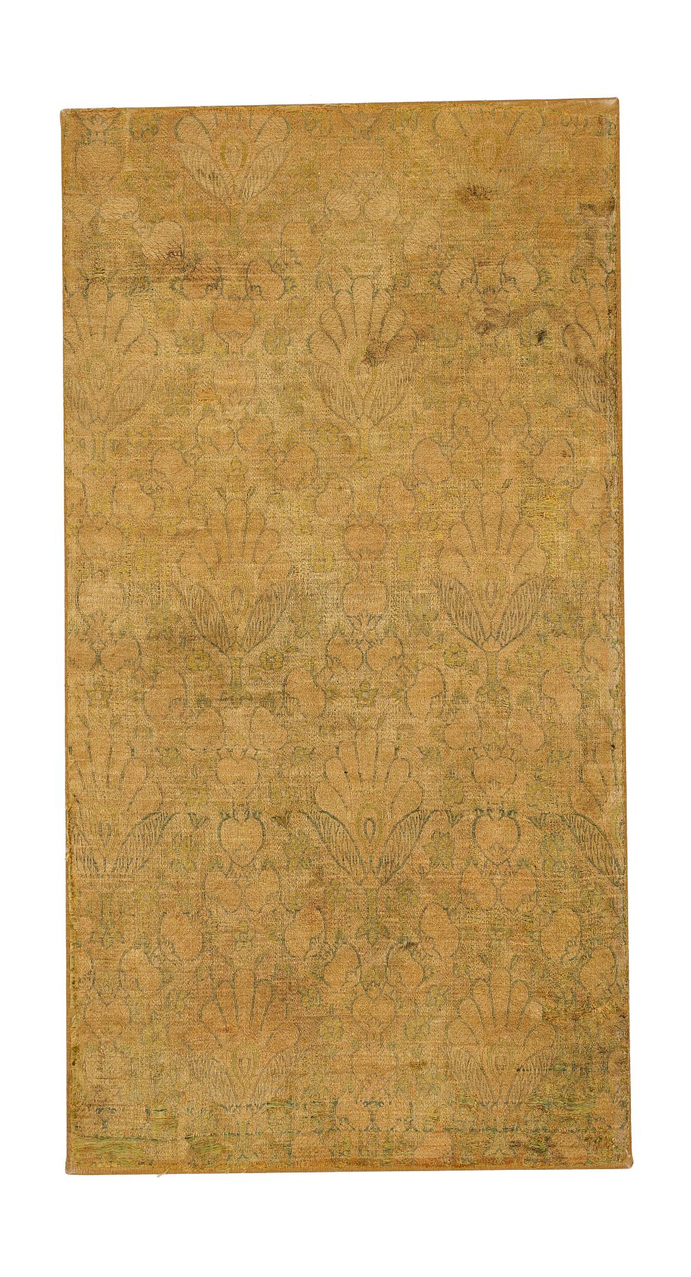 Lot 317: A SAFAVID GOLD THREAD ZARBAFT TEXTILE, 18TH CENTURY