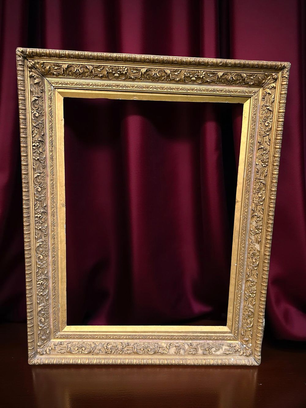 Lot 295: Extremely Large Good Quality Victorian Gilt Gesso Picture Frame