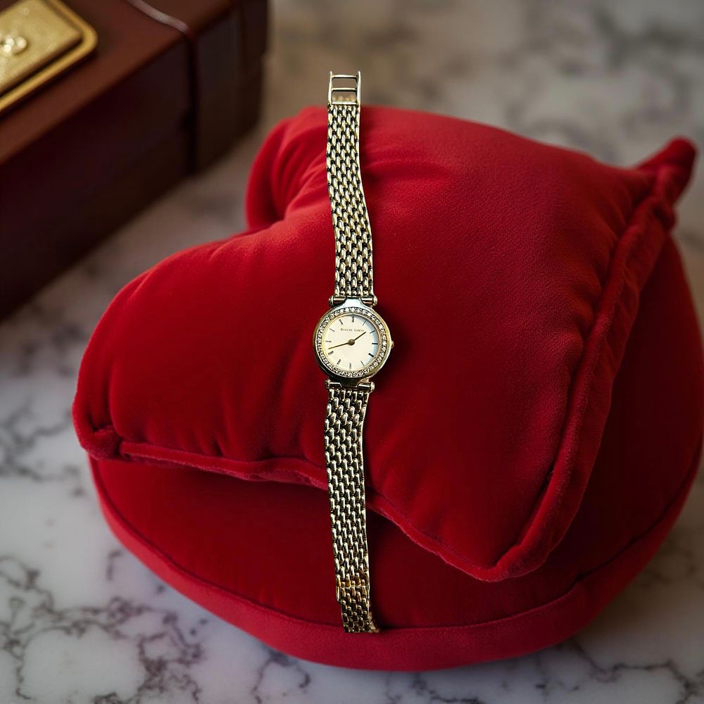 Lot 394: 9ct Gold Bueche Girod ladies cocktail watch