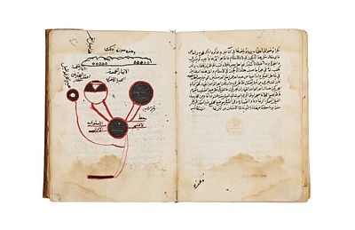 AN ARABIC MEDICAL MANUSCRIPT, KITAB AL JAMI FI AL TIBB, DATED 877 AH, 15TH CENTURY . An Arabic 