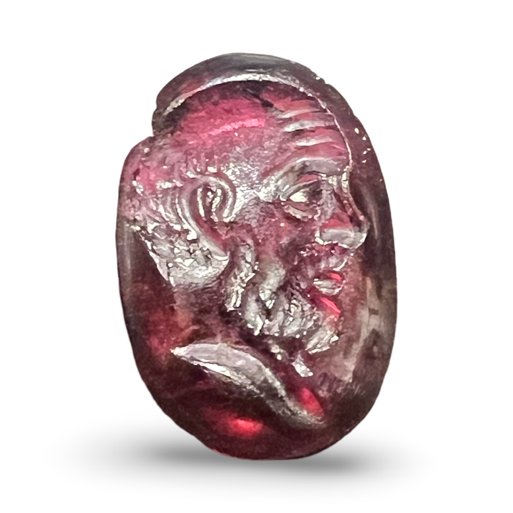 Lot 247: An Ancient Roman Portrait Intaglio Made of Ruby, 1ST - 2ND Century A.D.