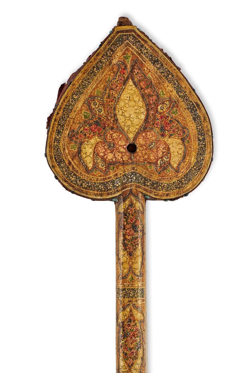 Lot 122: A PAIR OF KASHMIR LACQUER BELLOWS, INDIA, 19TH CENTURY