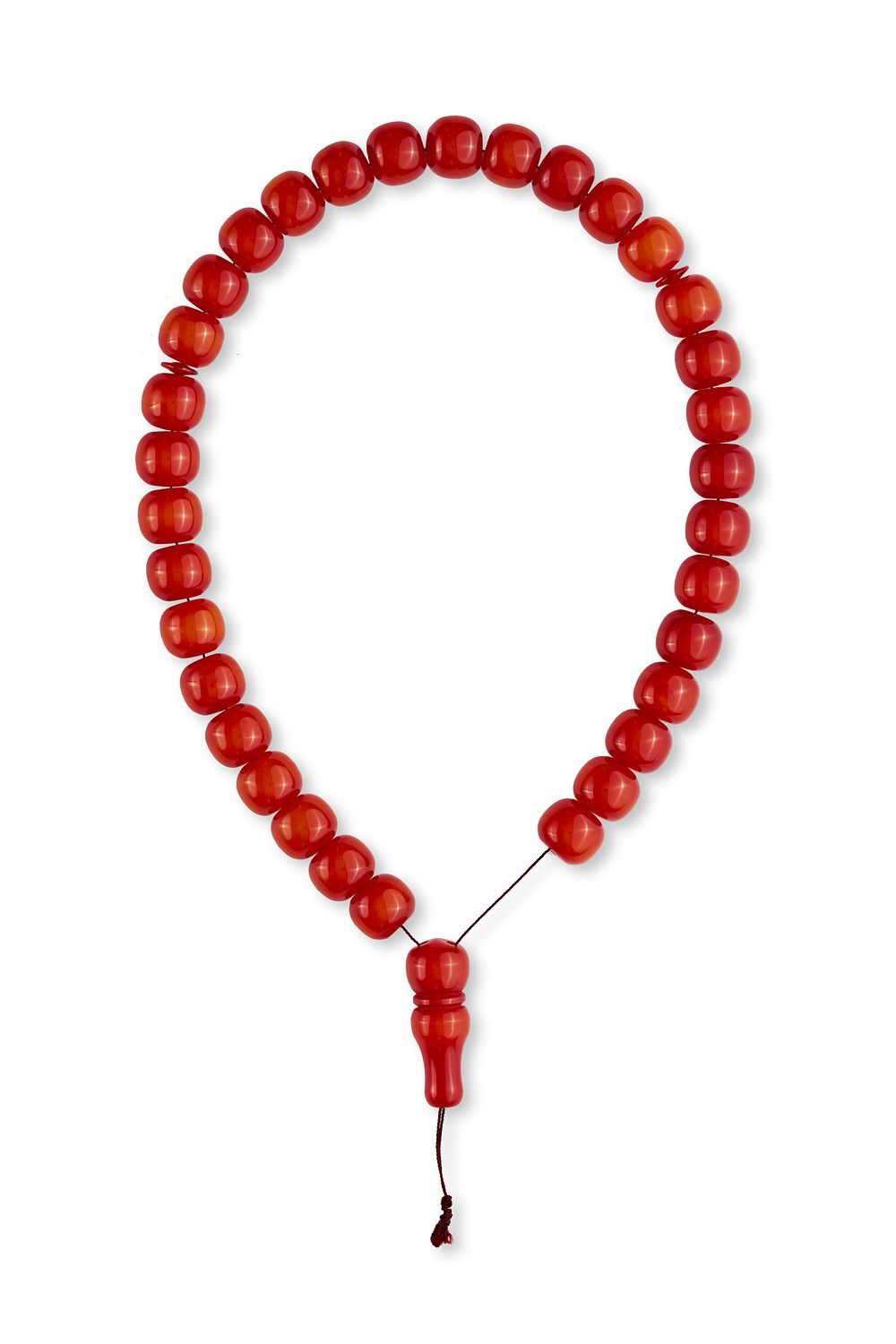 Lot 51: A BAKELITE ROSARY TASBIH/PRAYER BEADS