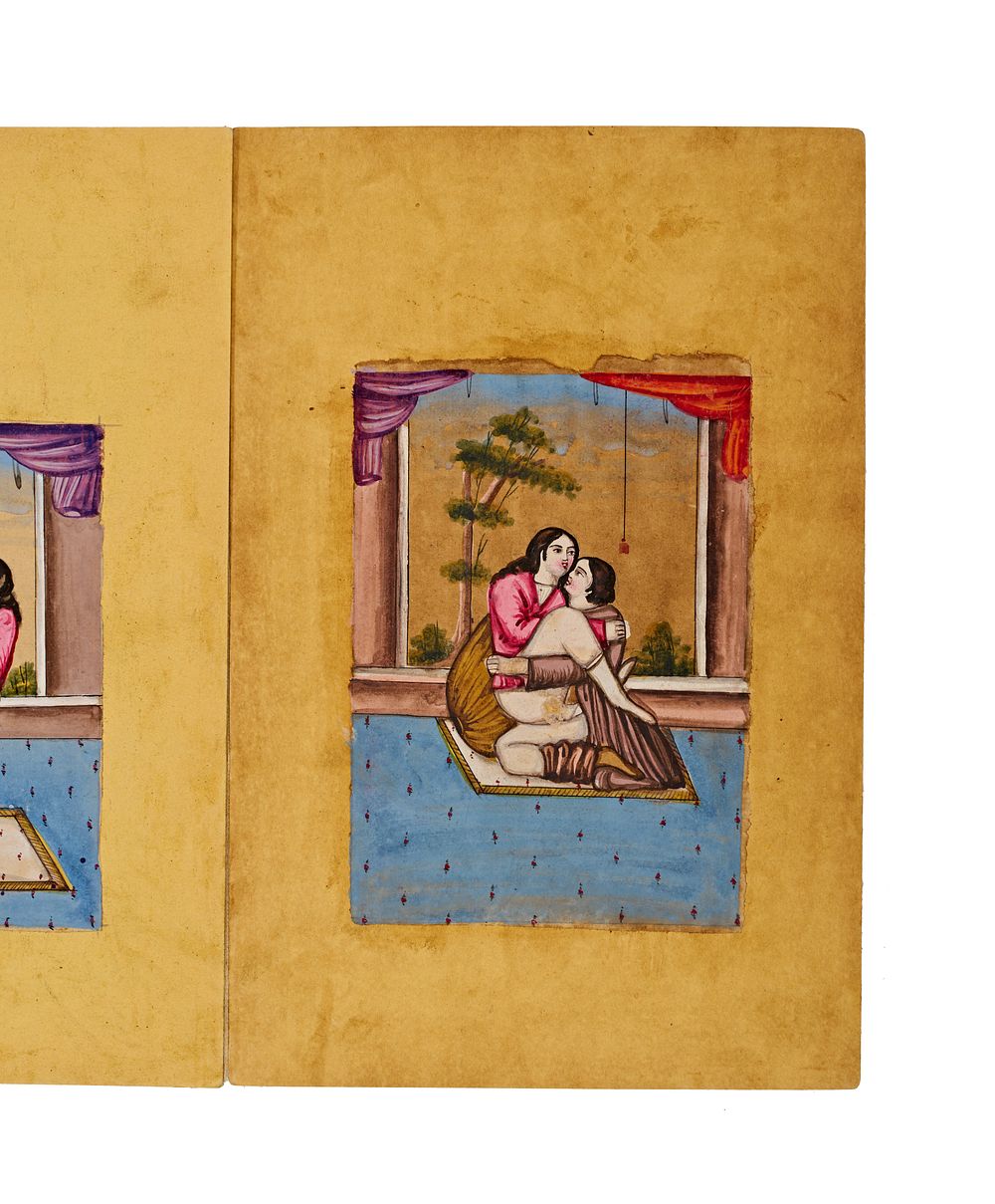 Lot 212: A Qajar Illustrated Erotic Album, Iran, 19th Century
