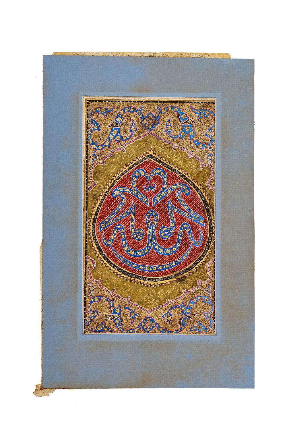 Lot 146: AN ILLUMINATED ISLAMIC KASHMIRI CALLIGRAPHIC PAGE, INDIA, 18TH - 19TH CENTURY