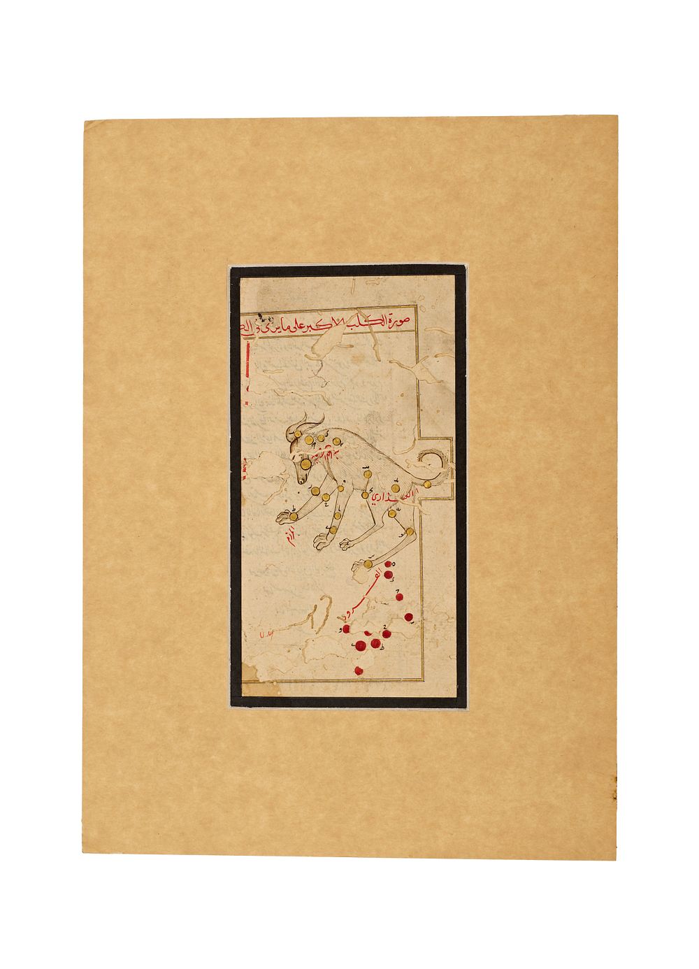 Lot 147: AN ILLUMINATED MANUSCRIPT LEAVES FROM THE KITAB SUWAR AL-KAWAKIB AL-THABITA BY ABD AL-RAHMAN AL-SUFI, CENTRAL ASIAN, 15TH - 16TH CENTURY