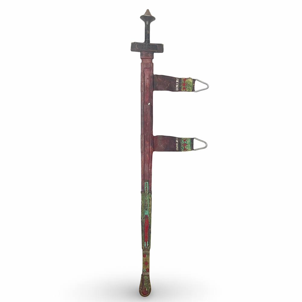 Lot 132: A TUAREG TAKOUBA SWORD AND SCABBARD, AFRICA, 19TH CENTURY