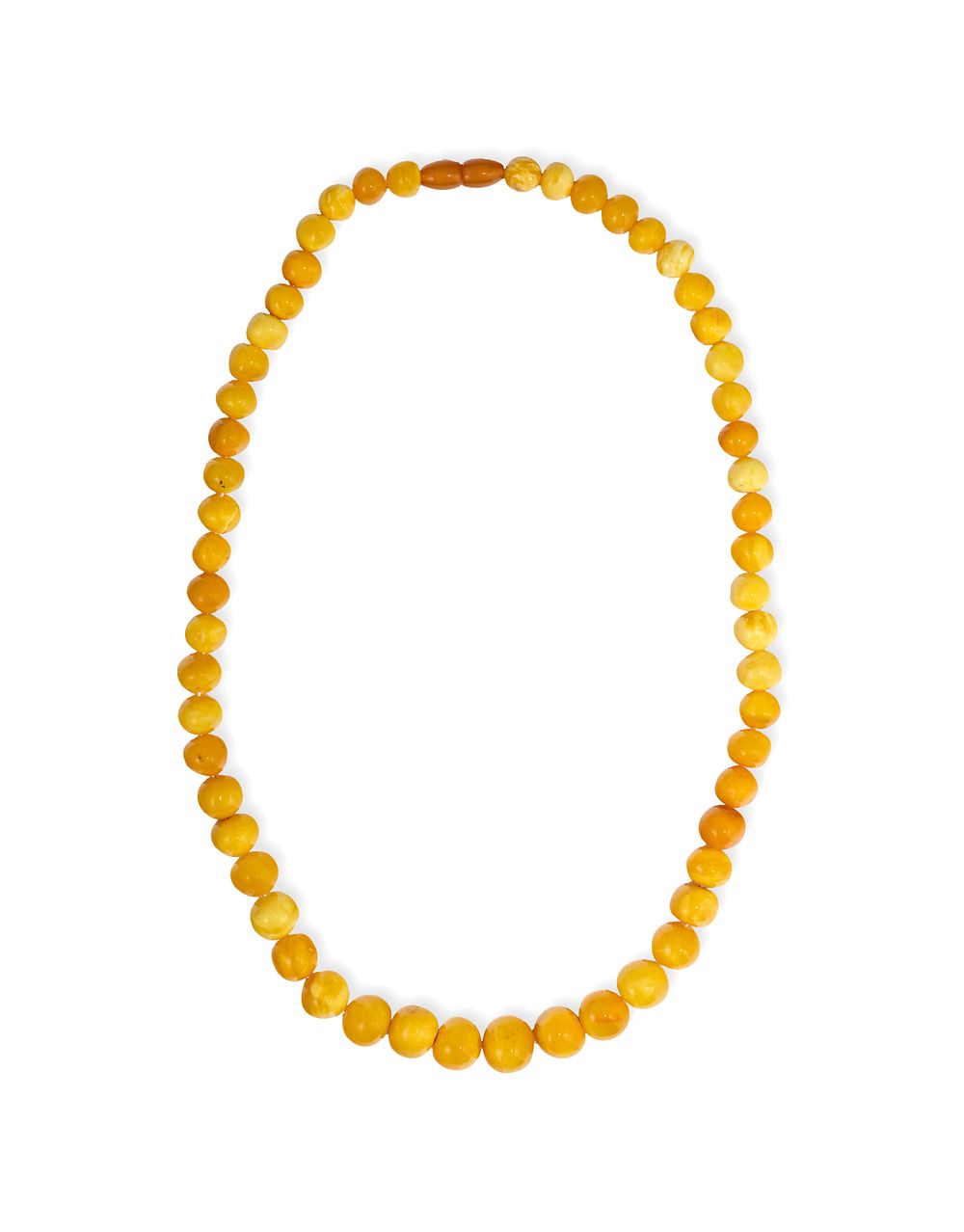Lot 52: BALTIC AMBER GRADUATED BEAD NECKLACE