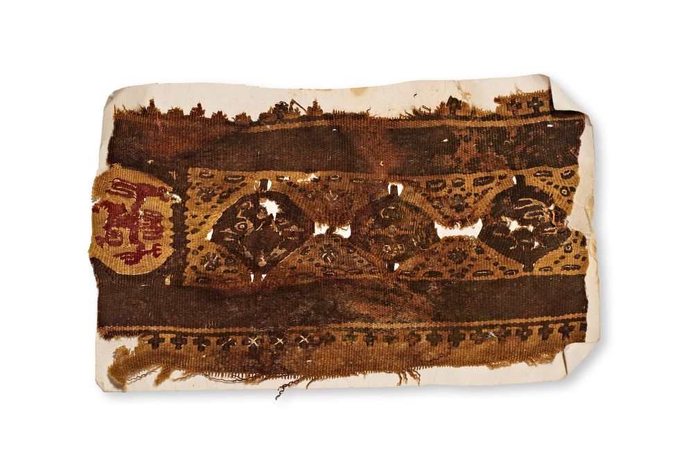 Lot 240: A COPTIC TEXTILE FRAGMENT, CIRCA 4TH-6TH CENTURY A.D.