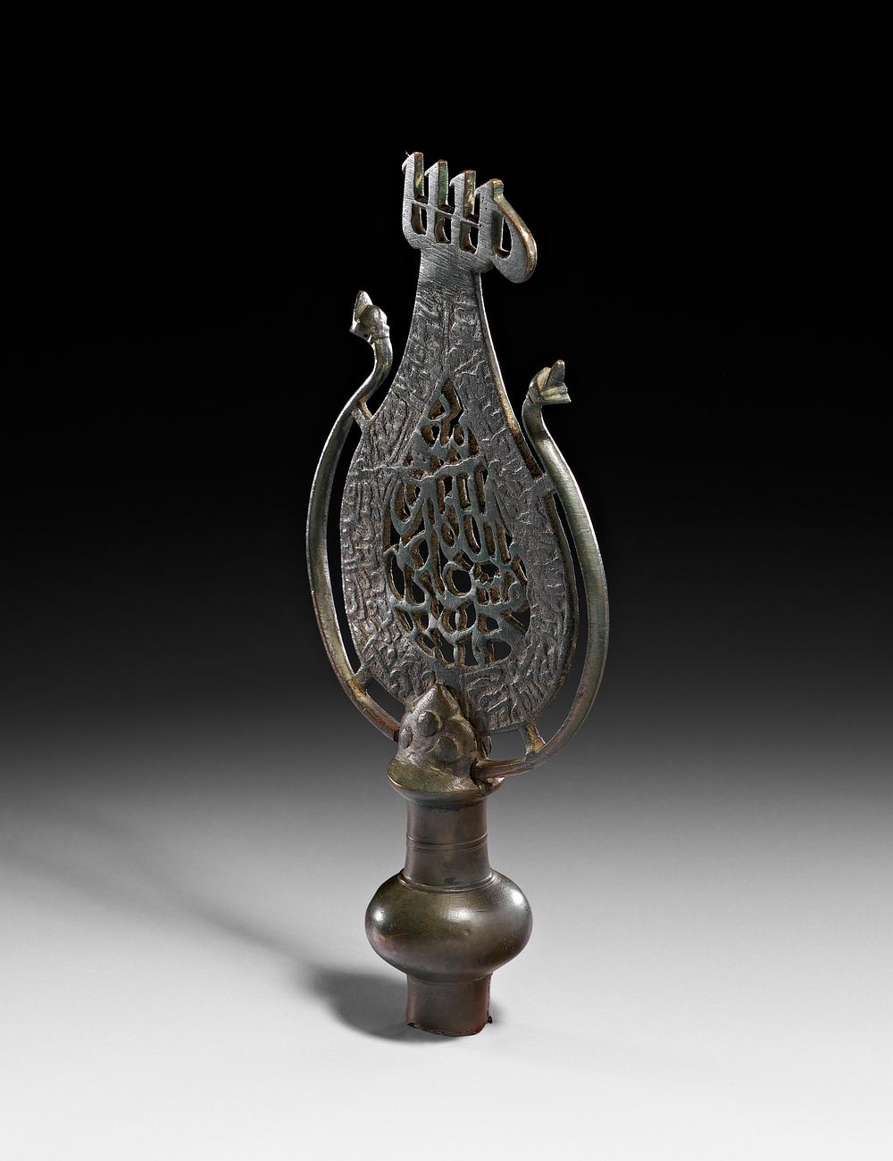 Lot 331: A BRONZE ALAM SECTION, PERSIA OR INDIA, 18TH - 19TH CENTURY