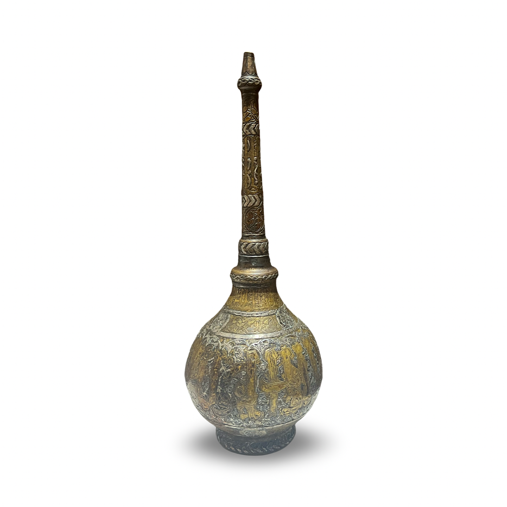 Lot 231: AN ISLAMIC BRASS ROSEWATER SPRINKLER (GULABPASH), EGYPT, 20TH CENTURY