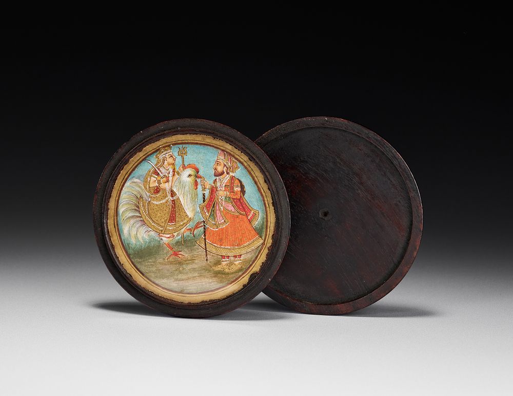 Lot 157: A ROUND INDIAN TRAVEL SHRINE, 19TH CENTURY